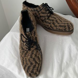 New Lace Up Textured Oxfords Size 9.5 Miista London Eloise